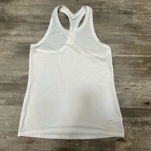 Athleta White Racerback Tank Top